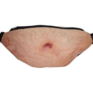 Hairy Belly Fanny Pack Beer Gut Waist Bag Novelty NWT